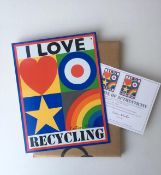 Peter Blake (b1932) I Love Recycling, Signed, Tin Plate, With Certificate Of Authenticity, 2009