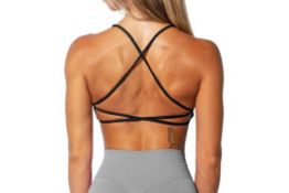 7 x Women Workout Backless Sports Removable Padded Bra Lb28