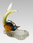 Murano Style Art Glass Fish Dish
