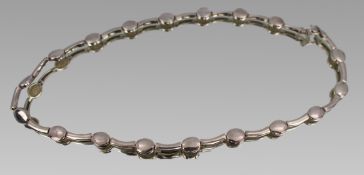 Vintage Silver Necklace & Bracelet Set