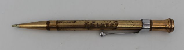 Leopard Spot Rolled Gold Vintage Propelling Pencil
