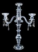 3 Branch Crystal Candelabra