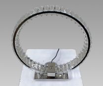 Fine Contemporary Crystal Halo Table Lamp