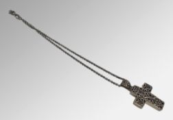 Vintage Silver Cross on Chain