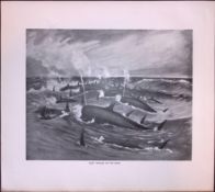 Pilot Whales On The Move Rare Limited-Edition J.G. Millais Antique Print.