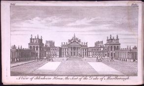 Blenheim Oxfordshire Rare 1776 Georgian Copper Antique Copper Engraving -5a