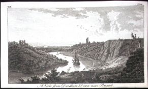 Bristol Durdham Down Rare Georgian Copper Antique 1776 Engraving-101.