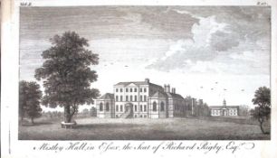 Essex Misley Hall Scarce Georgian Copper Antique 1776 Engraving-127.
