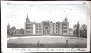 London Charlton Manor House Rare Georgian Copper Antique 1776 Engraving-153.