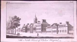 Chelsea Hospital London Rare 1776 Georgian Copper Antique Engraving-43