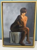 Sodiq Abiola, Acrylic On Linen, Lamentation of Tamar 2019