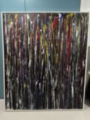 Olusegun Paul Andrew, Acrylic On Canvas, Showers (Twin, Two Paintings) (Gift of Nature Series) 20...