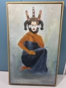 Sodiq Abiola, Lost Heritage I, Oil On Canvas, 2019.