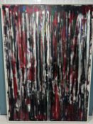 Olusegun Paul Andrew, Acrylic On Canvas, Light In Darkness (Twin) (Gift of Nature Series) 2020.