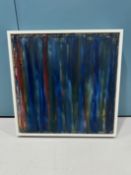 Olusegun Paul Andrew, Oil On Canvas, Adire Print Series I (Twins) 2020.