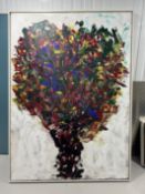 Olusegun Paul Andrew, Acrylic On Canvas, (Twins) 2021.