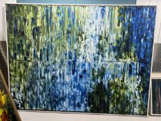 Olusegun Paul Andrew, Oil On Canvas, Exodus (Gift of Nature Series) 2020.