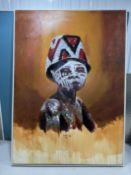 Sodiq Abiola, Acrylic On Canvas, Vanishing Ritual I, 2020.