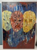 Olusegun Paul Andrew, Oil On Canvas, Racial Profiling, 2020.