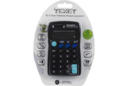 48 x Texet SL-8 Calculators RRP £6.99 ea L4b