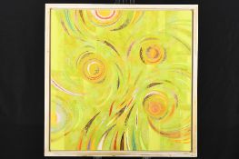 Alex Jawdokimov Original Framed Mixed Media Painting On Canvas