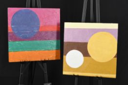 Gerry Baptist Pair of Original Paintings On Canvas