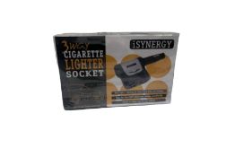 36 x Isynergy 3 Way Cigarette Lighter Socket Adaptors L3a
