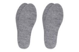 24 X RRP £8.32 ea Brand New Overstock - 2 Pairs Thick Felt Insoles