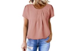 17 x Women Summer Casual Round Neck Tops - Assorted Sizes Lb38