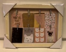 11 x MDF Rectangular Filled Glitter Frames 30 x 23 x 2.8 cm