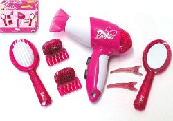 Barbie Hair Dressing Set With Hair Dryer and Accessories. RRP £22.99 L4