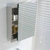5 x Sliding Mirror Door Bathroom Cabinet RRP £69.99 L25b