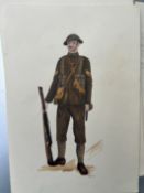 Vintage Watercolour Book Illustration? Noel Gold 