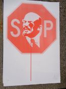 Pure Evil Signed & Numbered Limited Edition Stop - Lenin Crying Free Post Worldwide