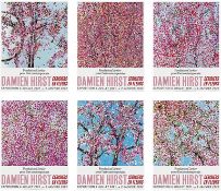 Damien Hirst. Set of Six 'Cherry Blossom' Exhibition Posters