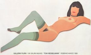 Tom Wesselmann - 'Reclining Nude With Green Stockings' 1984