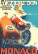 Monaco Grand Prix 1957 - B Minne 1995 Edition of Only 500