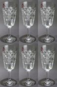 Set of 6 Tudor Crystal Glasses