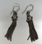 Pair of Vintage Silver Earrings