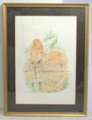 Patricia Wiles Limited Edition Animal Print Set In Frame
