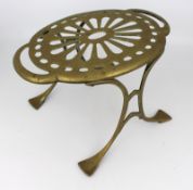 Antique Brass Kettle Trivet