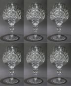 Set of 6 Tudor Crystal 