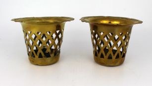 Pair of Antique Brass Dishes
