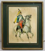 Framed Raised Cavalry Military Print