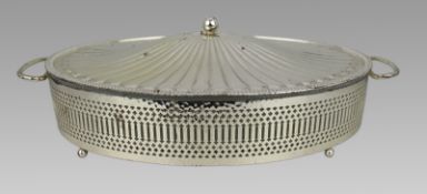 Vintage Silver Plated Lidded Serving Dish