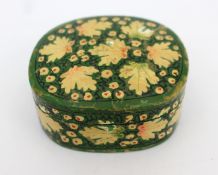 hand-painted Kashmiri papier-mâché trinket box
