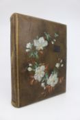 Antique Leather Bound Photo Album