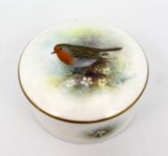 Royal Worcester Trinket Box Hand Painted A.Badham
