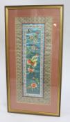 Antique Chinese Silk Embroidery Panel c.1900