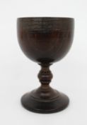 Turned Wooden Goblet, 19th Century